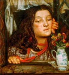 Mädchen am Gitter